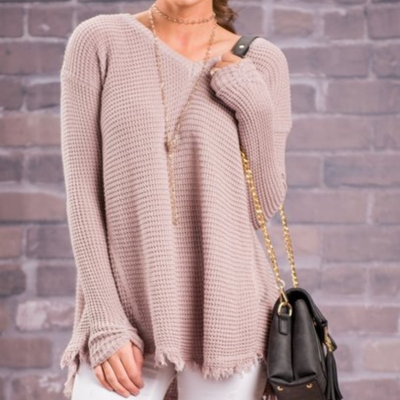 Wishlist Sweaters - Wishlist Oversized Sweater Tunic, Mauve, M/L